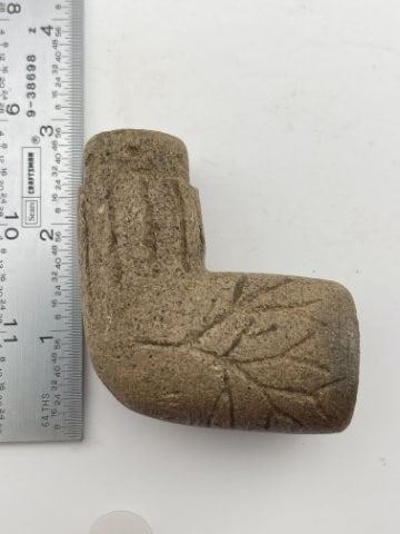 Stone Elbow Pipe Indian Artifact Arrowhead (1 of 5)
