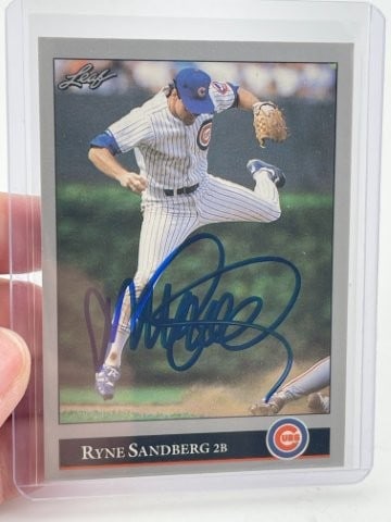 Ryne Sandberg Hand Signed Authentic Autograph: KEY WORDS: INDIAN ARTIFACT ARTIFACTS ARROWHEAD ARROWHEADS NATIVE AMERICAN MISSISSIPPIAN QUAPAW CADDO POTTERY COINS MORGAN DOLLAR PEACE DOLLAR SILVER COINS Arkansas. Now taking in consignments for pre-