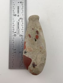 Puddingstone Plummet Indian Artifact Arrowhead