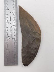 Crescent Knife Indian Artifact Arrowhead