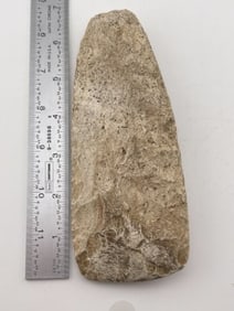 Chipped Celt Indian Artifact Arrowhead