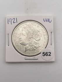 1921 UNC Morgan Silver Dollar Coin