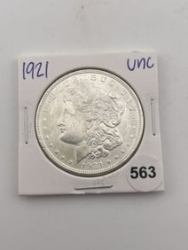 1921 UNC Morgan Silver Dollar Coin