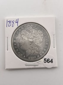 1884 Morgan Silver Dollar Coin
