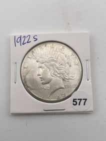 1922 S Peace Silver Dollar Coin