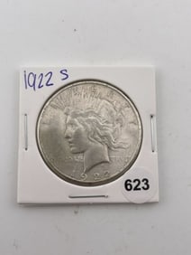 1922 S Peace Silver Dollar Coin