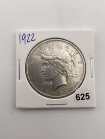 1922 Peace Silver Dollar Coin