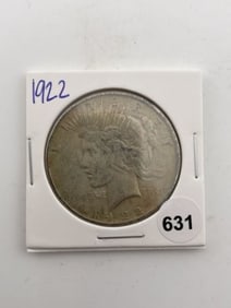 1922 Peace Silver Dollar Coin