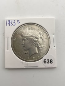 1923 S Peace Silver Dollar Coin
