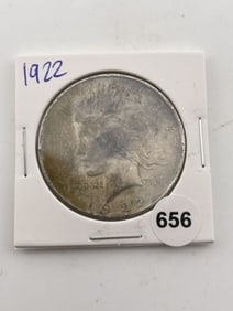1922 Peace Silver Dollar Coin