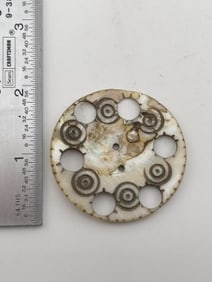 Shell Gorget Indian Artifact Arrowhead