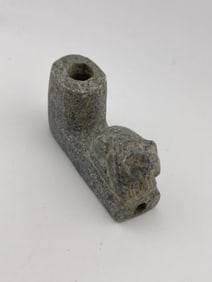 Stone Bear Effigy Pipe Indian Artifact Arrowhead