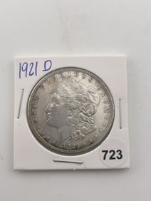 1921 D Morgan Silver Dollar Coin