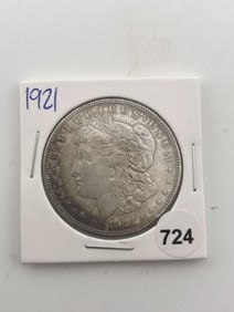 1921 Morgan Silver Dollar Coin