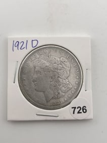 1921 D Morgan Silver Dollar Coin