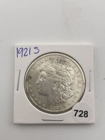 1921 S Morgan Silver Dollar Coin