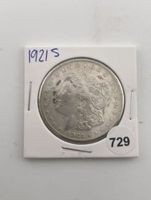1921 S Morgan Silver Dollar Coin
