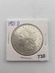 1921 D Morgan Silver Dollar Coin