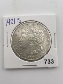 1921 S Morgan Silver Dollar Coin