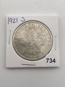 1921 S Morgan Silver Dollar Coin