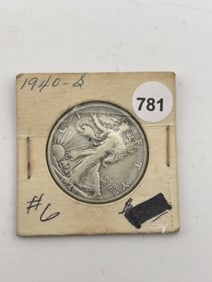 1940 Walking Liberty Half Dollar Silver Coin