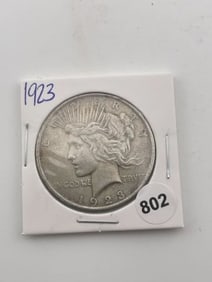 1923 Peace Silver Dollar Coin