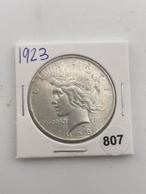 1923 Peace Silver Dollar Coin