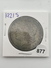 1921 S Morgan Silver Dollar Coin