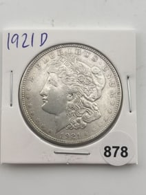 1921 D Morgan Silver Dollar Coin