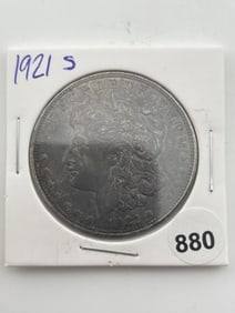1921 S Morgan Silver Dollar Coin