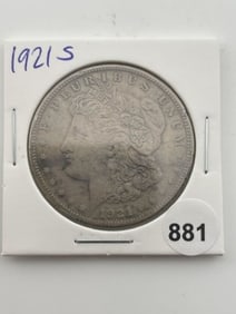 1921 S Morgan Silver Dollar Coin