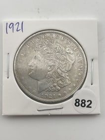 1921 Morgan Silver Dollar Coin