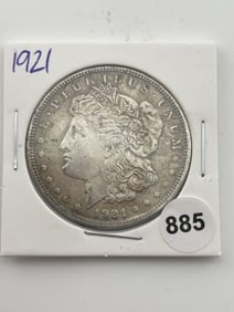 1921 Morgan Silver Dollar Coin