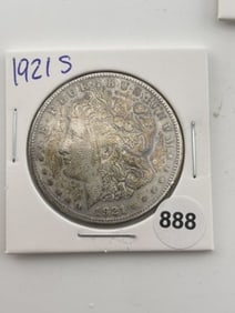 1921 S Morgan Silver Dollar Coin