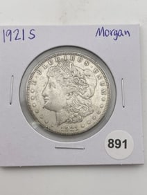 1921 Morgan Silver Dollar Coin
