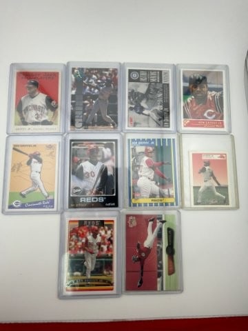 10 Ken Griffey Jr. Baseball cards: KEY WORDS: INDIAN ARTIFACT ARTIFACTS ARROWHEAD ARROWHEADS NATIVE AMERICAN MISSISSIPPIAN QUAPAW CADDO POTTERY COINS MORGAN DOLLAR PEACE DOLLAR SILVER COINS Arkansas. Now taking in consignments for pre-