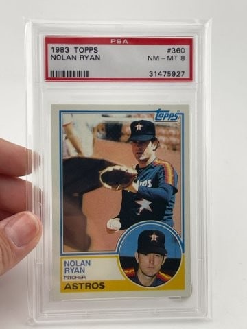 1983 Topps Nolan Ryan PSA Slabbed 8 (1 of 2)