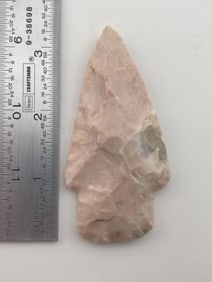 3 & 3/8" Hardin Indian Artifact Arrowhead