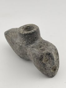 Miniature Human Effigy Stone Pipe Indian Artifact Arrowhead