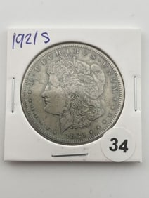 1921 S Morgan Silver Dollar Coin