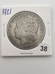 1921 Morgan Silver Dollar Coin