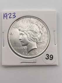 1923 Peace Silver Dollar Coin