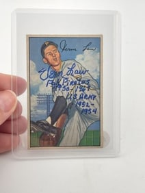 Vernon Law Hand Signed Authentic Autograph
