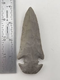 3 & 7/8" E-Notch Thebes Indian Artifact Arrowhead