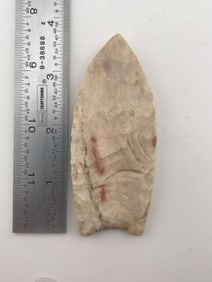 3 & 3/4" Clovis Indian Artifact Arrowhead