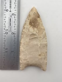 3 & 1/2" Clovis from Missouri Indian Artifact Arrowhead