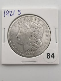 1921 S Morgan Silver Dollar Coin