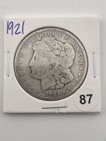 1921 Morgan Silver Dollar Coin