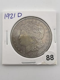 1921 D Morgan Silver Dollar Coin