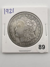 1921 Morgan Silver Dollar Coin